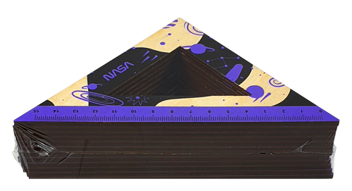 Треугольник деревянный 15см NASA фиолетовый  AS-0667 фото 2