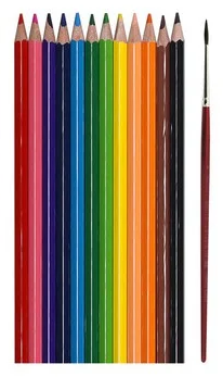 Карандаши акварельные цветные Marco Superb Writer 12 цветов, шестигранные  4120-12СВ фото 2