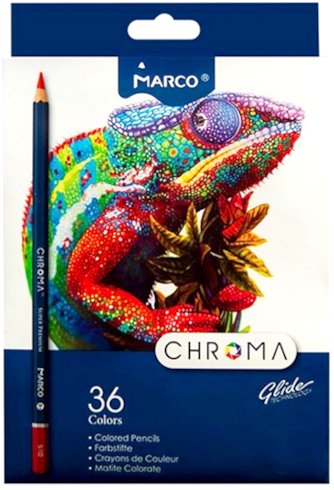 Карандаши цветные Marco Chroma 36 цветов 8010-36CB Карандаши цветные Marco Chroma 36 цветов 8010-36CB