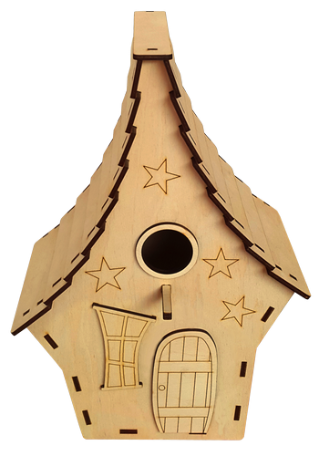 Скворечник № 9/1 домик волшебника, окрашенный, морилка под лаком 24 х 18 х 35 см AS-4368 фото 2