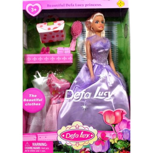 Кукла Defa Lucy Принцесса с набором нарядов 29 см  8071