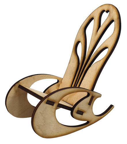 Мебель для кукол типа Барби - Кресло-качалка 12.5 х 7 х 16 см AS-4021, F-0209