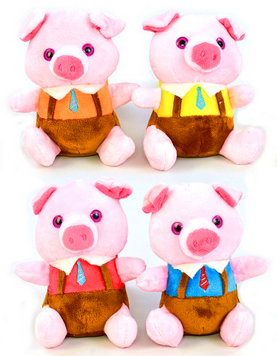 Игрушка Мягкая Свинка в шортах 14 см с присоской  С31167