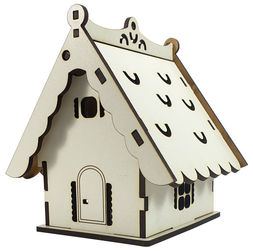 Дом № 16 шкатулка с открывающейся крышей, из МДФ 8 х 10 х 10 см  AS-6252, М-2089