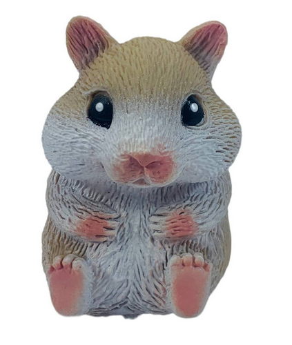 Игрушка Силиконовая тянучка Хомяк Большой коричневый 8 см  05451