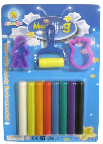 Пластилин-Моделин 8 цветов, 2 формочки, В8-2 в блистере Пластилин-Моделин 8 цветов, 2 формочки, В8-2 в блистере