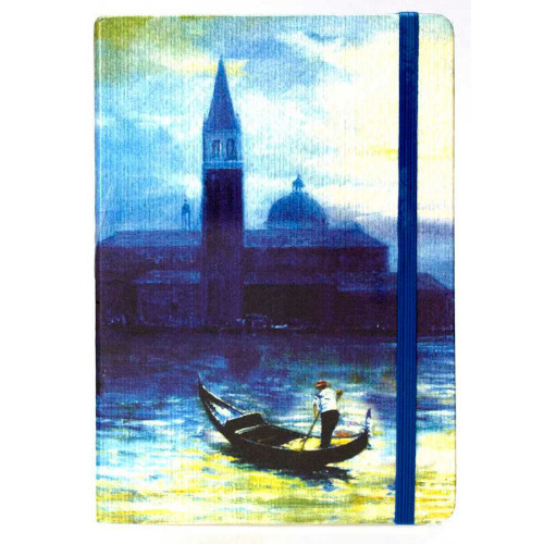 Блокнот YES "Italia" 135 х 188 мм 80 л на резинке мiх 4 дизайна 150863, 150885