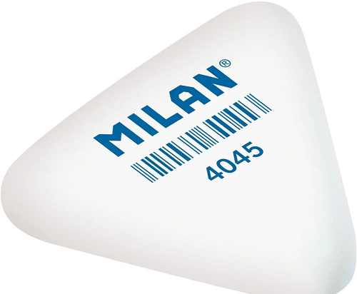Резинка-Ластик Milan белая треугольная 4045