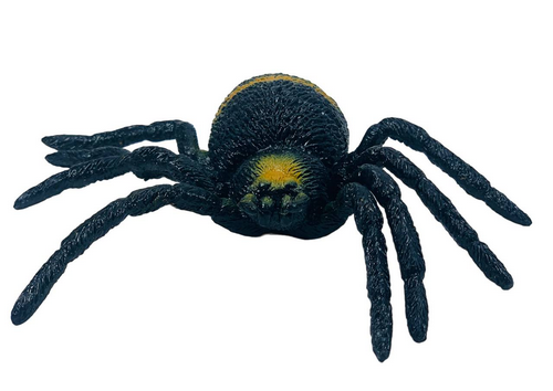 Игрушка Силиконовая тянучка Паук черный 8см  08550