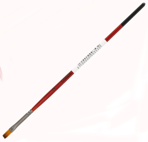 Кисть синтетическая плоская Conda Favorite № 2, коричнево-черная ручка 19,5 см А10168 Кисть синтетическая плоская Conda Favorite № 2, коричнево-черная ручка 19,5 см А10168