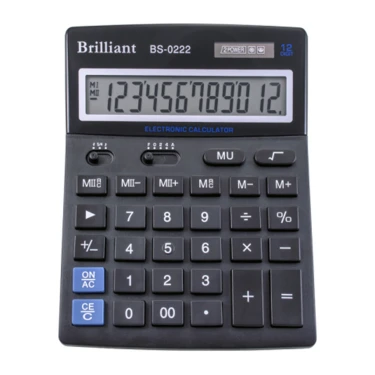 Калькулятор Brilliant BS-0222 настольный 12разр. 2памяти 176 х 140мм