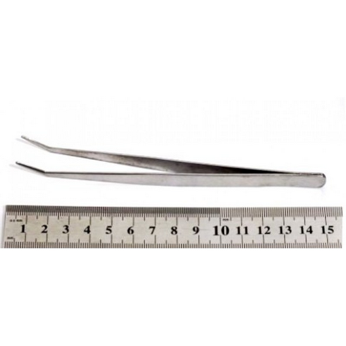 Пинцет изогнутый из нержавеющей стали 14,5 см  18322