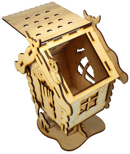 Домик № 20 шкатулка, избушка на курьих ножках 21,5 х 15 х 27 см AS-4295 фото 2