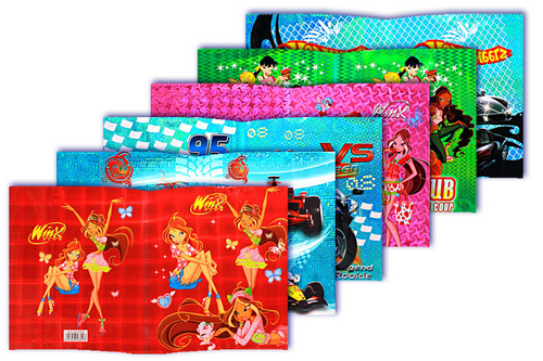 Обложка для тетрадей ЧГ 370*240 мм голографическая микс КХ 806