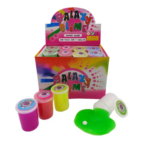 Игрушка Лизун жидкий цветной с глазом в банке  16540