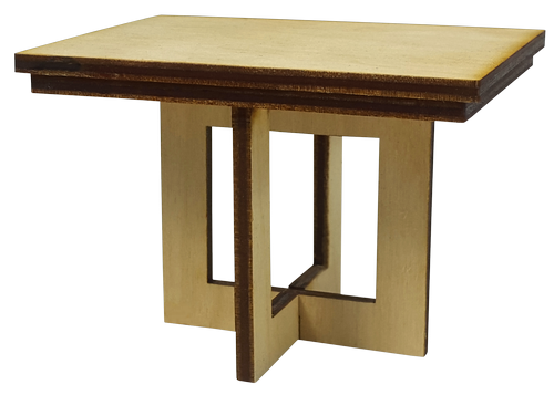 Мебель для кукол ростом 30 см - Стол журнальный из фанеры AS-4031