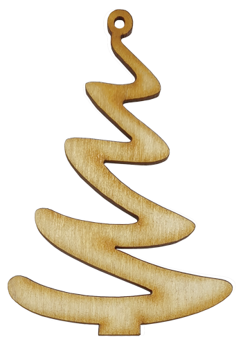 Фигурка фанерная - Елка маленькая зигзаг 7 см AS-4642, В-0259