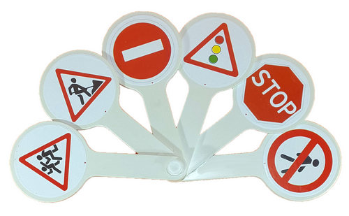 Веер с картинками - Дорожные знаки AS-0015, К-5381 фото 2