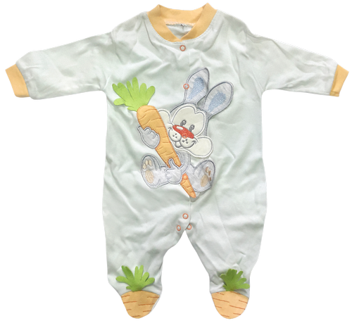 Комбинезон белый Midirik заяц р.56-68 11591