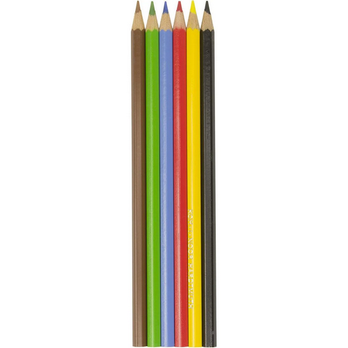 Карандаши акварельные цветные Koh-I-Noor 6 цветов шестигранные  3715 фото 2