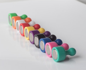 Магнит неодимовый Пешка для доски 12х20мм 1шт Зеленый светлый  16815 фото 2