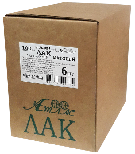 Лак акриловый Матовый 100 мл AS-1005 фото 3