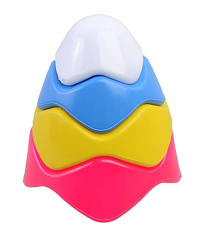 Игрушка Пластиковая Пирамида Волна № 1 10х13 см Bamsic  1804