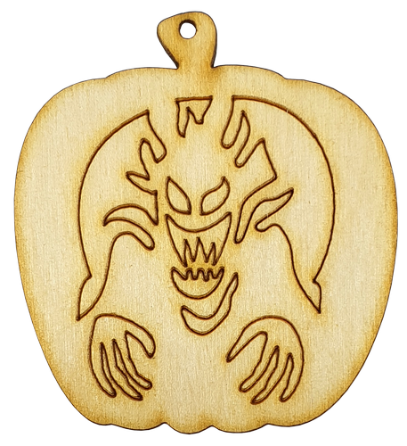 Фигурка фанерная - Тыква с монстром 5 x 5,5 см AS-4620, В-0217