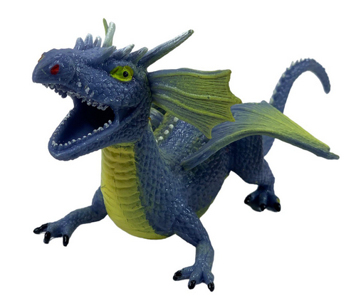 Игрушка Силиконовая тянучка Дракон большой Серый 22см  11365