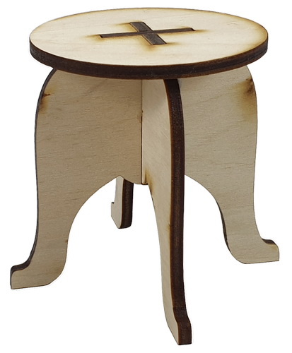 Мебель для кукол типа Барби - Табурет круглый 8 х 7 см AS-4013, F-0201