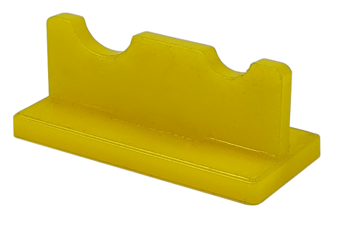 Подставка под две кисточки, Желтый пластик AS-0028