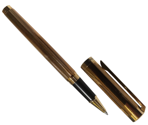 Ручка роллер De Cambr RP155 золотая чешуя 07429