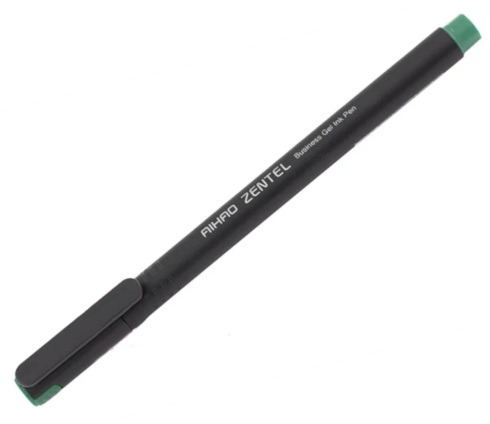 Ручка гелевая Aihao зеленая 0,5 мм  AH-8620