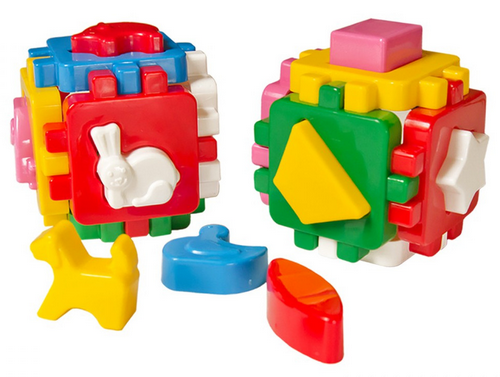 Игрушка Кубик сортер 8 см ТехноК 2 шт  1950