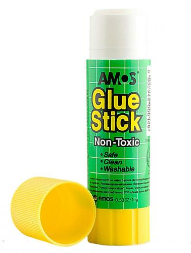 Клей-карандаш PVP 15 гр Amos Супер! Am-3215