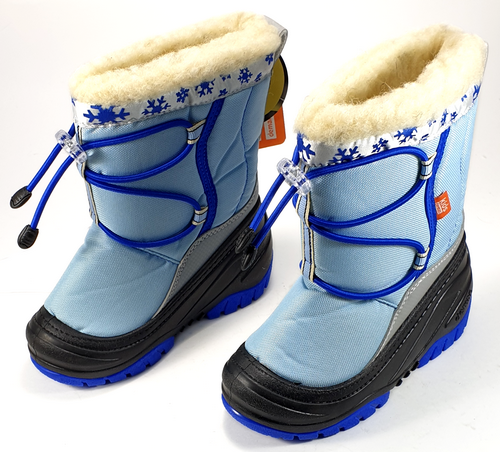 Сапоги дутые Demar Fuzzy голубые р.24-25 4030a