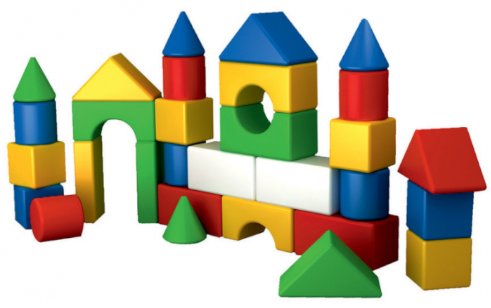 Игрушка Пластиковый Конструктор Радуга 2, крупные детали 28 шт Технок  2605