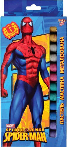 Пастель масляная 1 Вересня металлизированная 6 цветов 400098