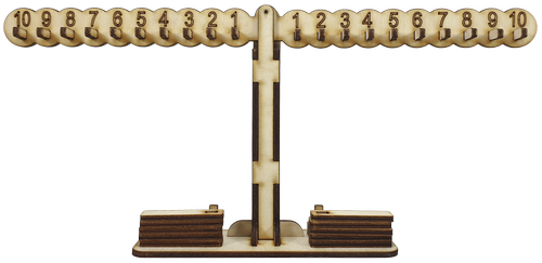 Весы Математические из фанеры 33,5 х 5 х 15,5 см AS-7127, О-00025