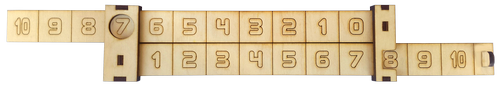Линейка арифметическая, математическая 30 см AS-7152 фото 2