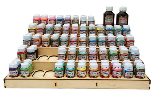 Подставка под краску Акрил 20 мл 57 + 2 шт из Фанери AS-4289 фото 2