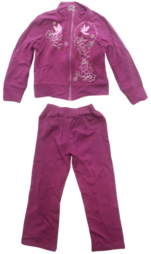 Костюм спортивный для девочки, футер-стретч р.110-116 на змейке 12913