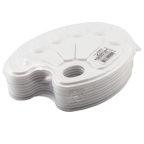 Палитра овальная № 1 супер-белая 23 х 17,5 см  AS-0018 фото 2