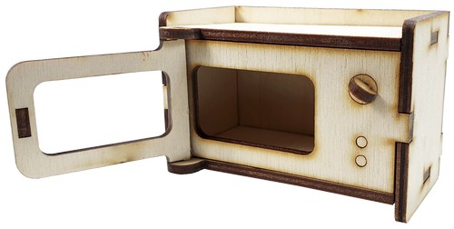 Мебель для кукол типа Барби - Микроволновая печь 10 х 6.5 х 7 см AS-4016, F-0204 фото 2