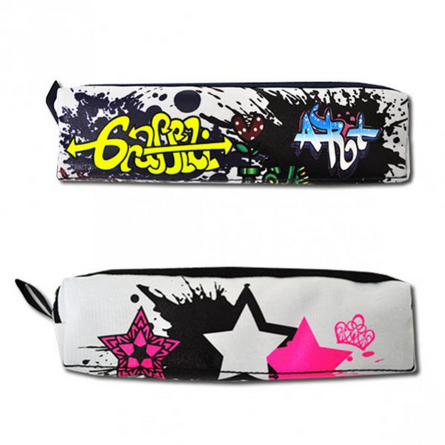 Пенал школьный Tiger на двух молниях, яркий 20*6*5 см 3904