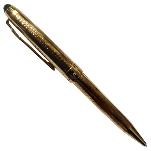 Ручка шариковая De Cambr BP165- 1 золотая чешуя, поворотная 04004