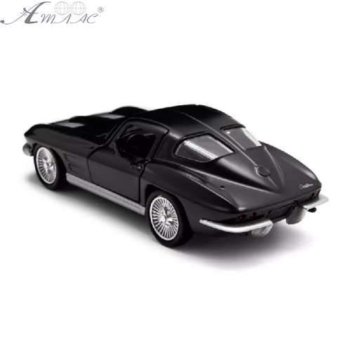 Машинка Techno Drive Chevrolet Corvette Split Window 1963 рік чорний матовий  250411U фото 2