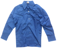 Рубашка с длинным рукавом, синяя р.26 14275