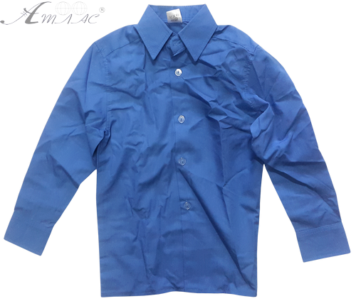 Рубашка с длинным рукавом, синяя р.26 14275