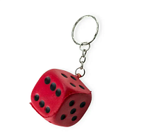 Брелок Кубик игровой мягкий плавает 3 см  12467 